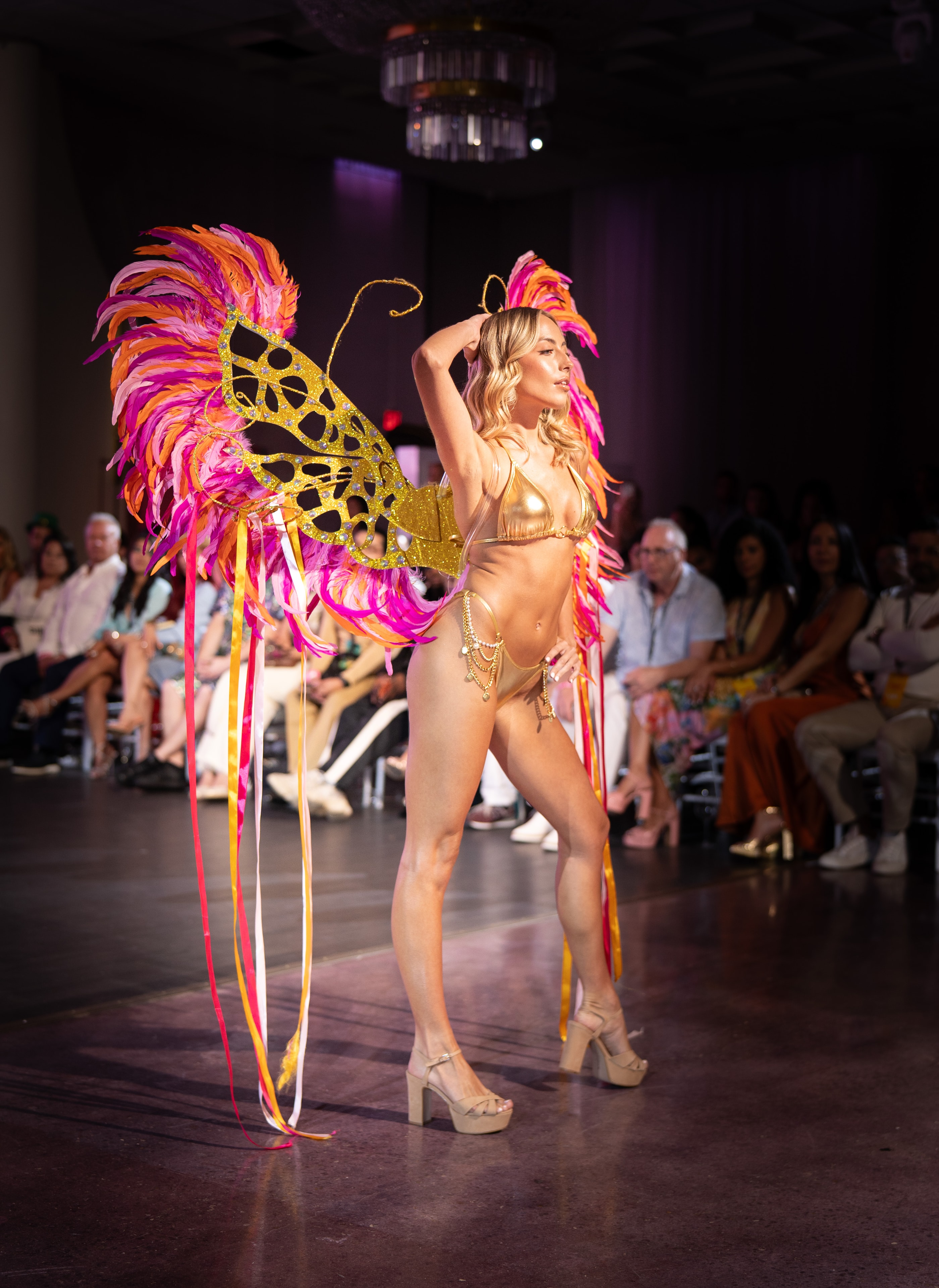 Runway look — bold editorial