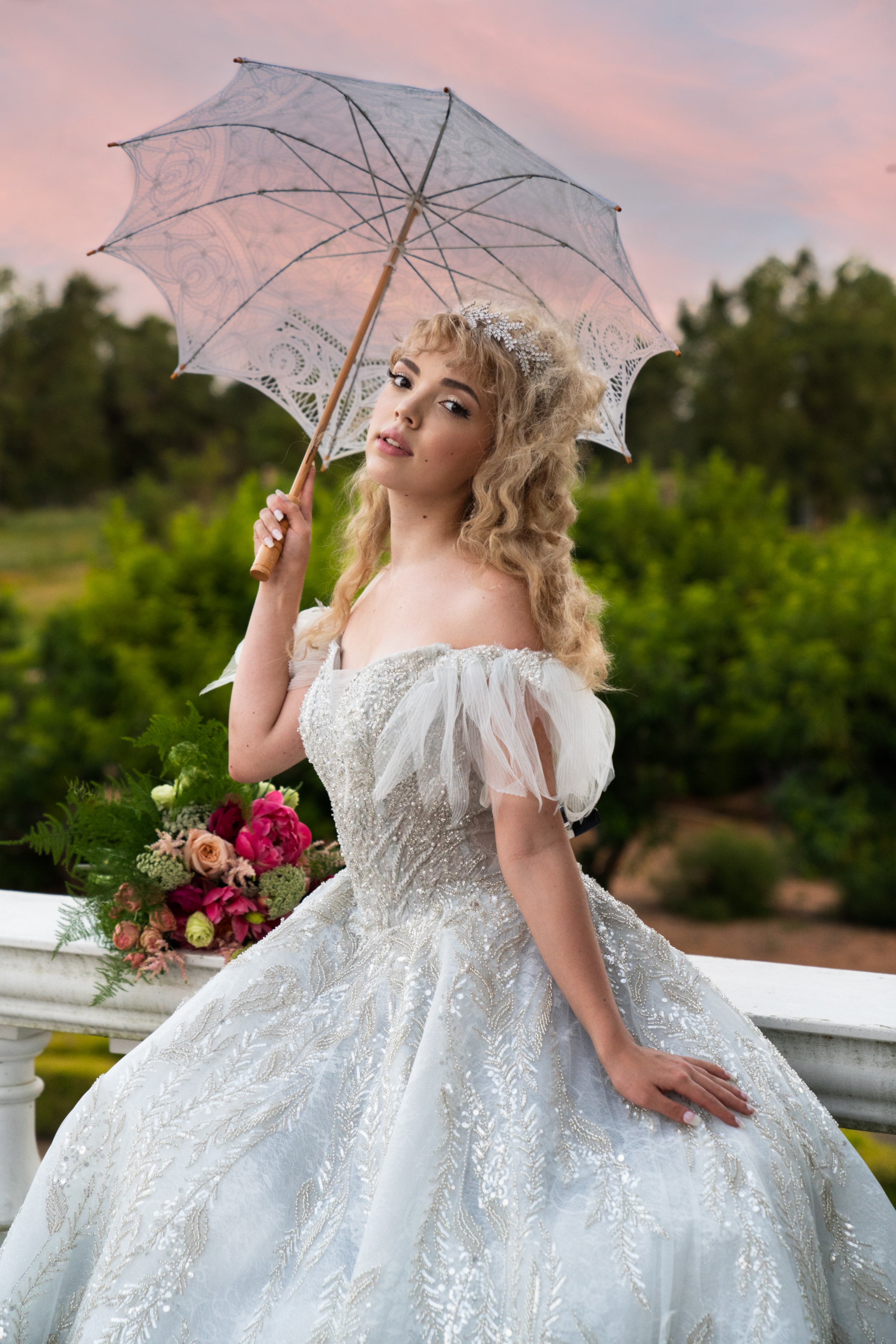 Portrait — bridal gown