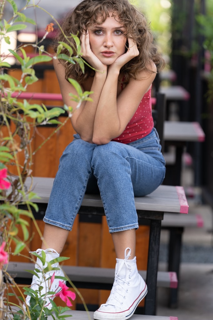 Portrait — curly hair outdoor